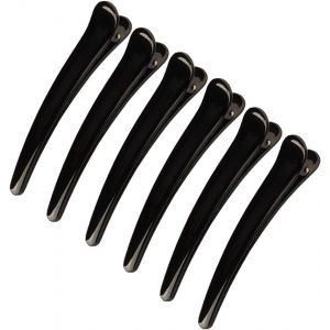 Lot De 6 Pinces Crocodiles En Plastique Pour Coiffure Et Maquillage Professionnel - Neuf