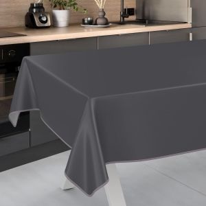 SJZG-Nappe En Toile Cir&eacute;e Lavable, Pour Table De Jardin, Ext&eacute;rieur Et Int&eacute;rieur, Avec Ourlet, Anthracite, 160 X 140 Cm - Neuf