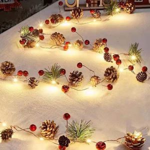 LED de Cloche de No&euml;l pin Lumi&egrave;re tandem Lanterne de Vacances habiller l'Arbre de No&euml;l de Lumi&egrave;re de D&eacute;coration de Couleur de la lumi&egrave;re&iquest;2M ) - Neuf