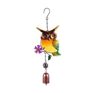 Maison Mode Décoration Carillon Éolien Hibou Carillons Éolien Décor Extérieur D - Neuf