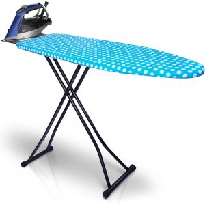 MEVRONISSHOP-Planche &agrave; repasser de qualit&eacute; sup&eacute;rieure pour centrale vapeur - Extra large, r&eacute;glable en hauteur, rembourrage &agrave; 3 couches, table &agrave; repasser stable avec emballage &eacute;cologique pour la maiso - Neuf