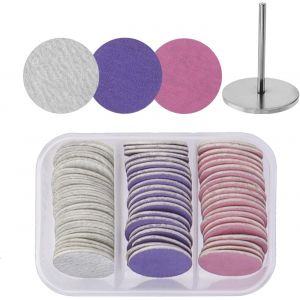 Checarzhn--No1-60 Pièces Disques Abrasifs Pour Pédicure, Pieds Broyeur Papier Abrasif Disque De Ponçage Outil De Pédicure, Plaquettes De Rechange En Papier Abrasif Pour Pied, Pour Talons Fissurés( 25 - Neuf