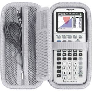 Dur &Eacute;tui de Protection pour TI-NSPIRE CX II-T/TI-Nspire CX CAS/TI-84 Plus CE-T/TI-84 Plus CE/TI-89 Titanium Calculatrice Graphique (Blanc) - Neuf
