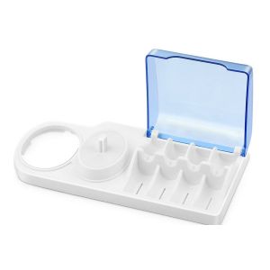 Support pour brosse &agrave; dents &eacute;lectrique Braun Oral-B avec espace pour chargeur et t&ecirc;tes de brosse - Neuf