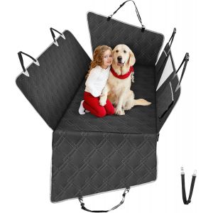 Yemaesre-Housse De Siège D'auto Pour Chien¿Protection Siège Arrière De Voiture Pour Chien Antidérapant Et Imperméable Protection Coffre Universelle Voiture 132 * 158cm Noir - Neuf