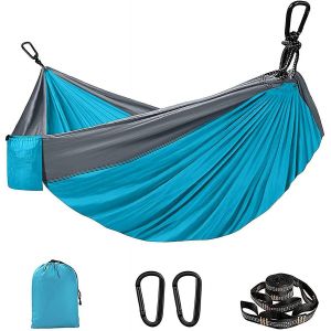 Hamac Suspendu 280 X 180 Cm, Hamac De Jardin Ou De Camping Simple Ou Double Avec Sac De Transport, Charge Maximale 300 Kg - Neuf