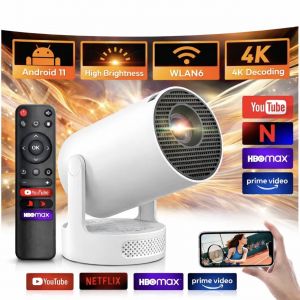 Mini vid&eacute;o projecteur portable HY300 Pro &iquest; Home Cin&eacute;ma compact et intelligent - Neuf