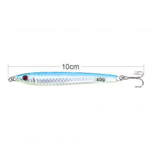 Lot De 5 Leurres De Peche En Metal, Leurres De Peche En Fer, Materiel De Mer, 40 G - Neuf