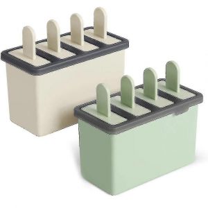 Moules &Agrave; Glace En Silicone Pour Cr&egrave;me Glac&eacute;e,Sucette Glac&eacute;e,Cuisson &Agrave; 6 Cavit&eacute;s,R&eacute;utilisable,Lavable Au Lave-Vaisselle - Neuf