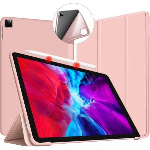 Kal-Coque Pour Ipad Pro 11 Pouces 2022/2021/2020/2018, Ultra Léger Stand À Trois Volets Case Housse Étui Avec Auto Réveil/Sommeil, Magnétique Flexible Smart Cover Pour Ipad Pro 11, Or Rose - Neuf