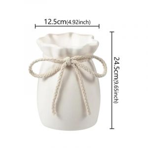 Vase &Agrave; Fleurs En Plastique Design Avec Noeud,1 Pi&egrave;ce,Vase D&eacute;coratif Nordique D'Art Moderne Utilis&eacute; Pour La D&eacute;coration De Mariage,Du Salon,Du Bureau Et De La Chambre &Agrave; Coucher.L. - Neuf