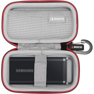 TZF-Étui pour WD 1 to/2 to/4 To/500 Go My Passport SSD Disque SSD Portable & pour Samsung SSD Externe T5 Evo Portable, 2 to/8 to/4 to (Étui Uniquement) - Neuf