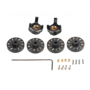 Moyeu de direction de roue RC, coupleur hexagonal professionnel en laiton de haute precision pour voiture RC Axial SCX24 1/24 - Neuf