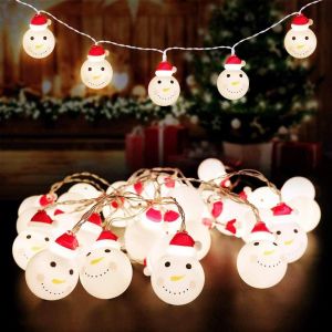 Kal-Guirlande Lumineuse De Noël Motif Bonhomme De Neige, Décoration D'intérieur Et D'extérieur, Blanc Chaud - Neuf