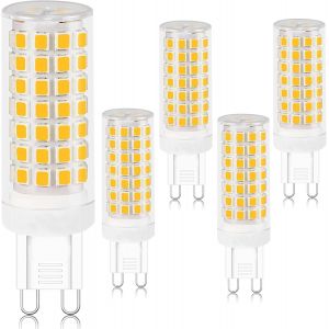 Kalanka-Ampoule Led G9 8w, G9 Led Ampoule &Eacute;quivalen 80w Halog&egrave;ne Led, Blanc Chaud 2700k, Cri>80, Ac220-240v, Non Dimmable, Lot De 5 - Neuf