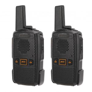 Talkie-walkie portable bidirectionnel VOX, mini-radio mains libres UHF 400-470 MHz, AC 100-240 V, pour cyclisme, camping, randonnee, prise americaine - Neuf