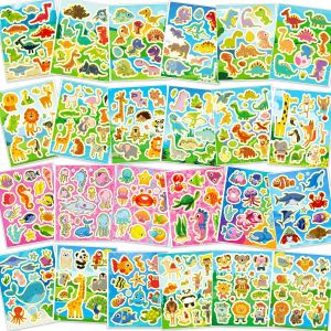 330+ Paillettes Autocollants Gomettes Pour Enfant Garçons Artisanat Scrapbooking Bricolage Carte, Animal Marin Dinosaure Autocollants, Stickers D'albums Photo Bouteille Eau Papeterie - Neuf