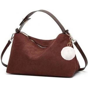 RFCBC-Petit Sac Portés Épaule Tendance 2024,Sac Bandoulière Femme en Cuir Artificiel,Sac Fourre Tout,Sac Hobo Vintage Souple pour Femme avec Sangle Réglable et Amovible - Neuf