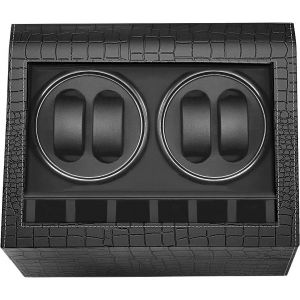 Remontoir Ecrin Pour Montre Automatique 4+6-Noir,Remontoir &Agrave; Montres Ecrins Pour Montres Automatiques Bo&icirc;te De Rangement,Pour Montre Et Bijoux,Homme Femme&iquest; - Neuf