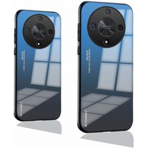 Kal-Coque Pour Honor Magic 6 Lite 5g / Honor X9b, Housse Étui Avec Cadre En Silicone Souple Et Panneau Arrière En Verre Trempé Intégré, Couleur Dégradée, Case Cover Bumper Antichoc, 07 - Neuf