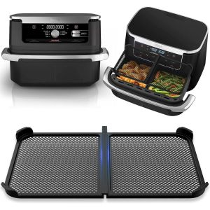 Grille Anti Projection pour Air Fryer Ninja 10,4 L AF500EU - Adaptable &agrave; la cloison, Protection en Silicone R&eacute;utilisable pour Friteuse &agrave; Air Chaud, Protection Efficace de la Spirale Chauffante - Neuf