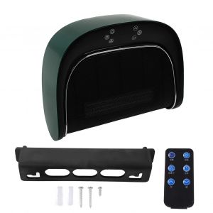 XYONG Chauffage sous table pour salle de bain, boitier ignifuge etanche, chauffage mural a air, prise UE 220 V, vert - Neuf