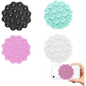 4 Pi&egrave;ces Silicone Ventouse T&eacute;l&eacute;phone, Supports T&eacute;l&eacute;phone &agrave; Ventouse Silicone, Silicone T&eacute;l&eacute;phone Portable Voiture Ventouse, Ventouses en Silicone pour Tous Les Mod&egrave;les de T&eacute;l&eacute;phone - Neuf