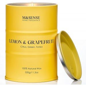 Bougies parfumées à la bombe cerise, Bougies douces parfumées pour la maison, Bougie naturelle à la cire de soja, Cadeaux bougies pour femmes, 320g 70 heures de combustion - Neuf