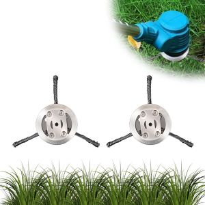 KALANKA-Lot de 2 têtes de débroussailleuse en fil d'acier pour débroussailleuse de jardin (3 têtes) - Neuf