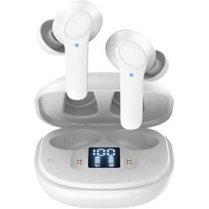 ?couteurs sans fil pour Samsung Galaxy Z Fold 5 et Z Flip 4, &iquest;&iquest;couteurs Bluetooth 5.0 IPX6 intra-auriculaires basses profondes (blanc) - Neuf