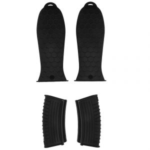 Supports De Poign&eacute;e Chaude En Silicone Couvercle Poign&eacute;e De Po&ecirc;le En Fonte -Noir - Neuf