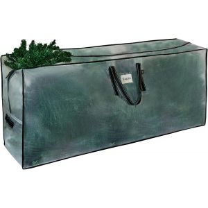Ulteronixshop-Sac de Rangement Transparent pour Sapin de No&euml;l &iquest; Convient aux Sapins Artificiels de 2,7 m et D&eacute;corations de No&euml;l, Grand Sac Robuste avec Fermeture &Eacute;clair, Poign&eacute;es R&eacute;sistantes et Poche - Neuf