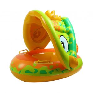 Bouee De Natation Avec Auvent, Forme Unique, Coussin A Gaz, Dossier Confortable, Bouee De Natation Pour Enfants, Pare-Soleil Dinosaure, Bateau - Neuf