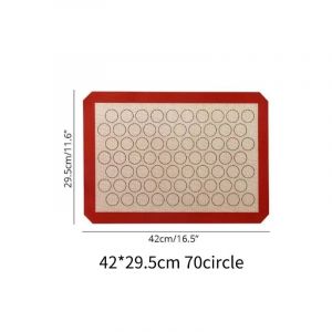 Tapis De Cuisson En Silicone,Tapis De Pétrissage,Tapis De Pâte,Pizza,Gâteau,Pâte,Gril De Cuisine,Gadgets Antiadhésifs,Ustensiles De Cuisson,Tapis De Pâtisserie.Mkl 42X29.5Cm 70C. - Neuf