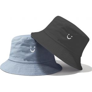 Chapeau De Soleil Pour Enfants,Chapeau Seau Pour Enfants Souriant,Chapeau De Soleil Pour Garçons,Chapeau Réversible Pour Tout-Petits,Chapeau De Soleil À Large Bord Pour Filles De 2 À 8 Ans.[Z379] - Neuf