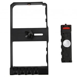 Cage video portable pour smartphone, double poignee, stabilisateur d'appareil photo - Neuf
