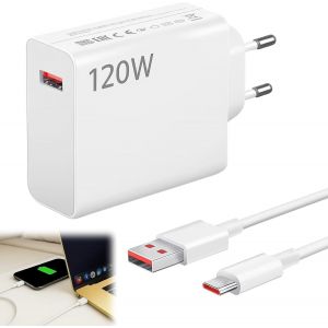 Loc-120w Chargeur Pour Xiaomi 14 Ultra/11t Pro/12t/13pro/13 Lite/13/X/Redmi Note 12pro/Poco X6pro X6 X4 Gt Pad 6 5,Chargeurs Rapide 120w Avec 6a Câble Usbc 1.5m,Pour Redmi Note 14 Pro 13 - Neuf