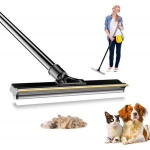 JGD-Grattoir double face pour enlever les poils d'animaux de compagnie &iquest; R&acirc;teau &agrave; tapis pour chien et chat &iquest; Brosse pour tapis pour poils d'animaux &iquest; Rouleaux anti-peluches r&eacute;utilisables - Neuf