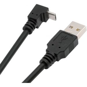KALANKA-Câble de Charge de données coudé à 90 degrés Micro USB 5 Broches vers USB 2.0 Type-A pour téléphone, Tablette, Appareil Photo 50 cm - Neuf
