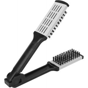 Kalanka-Brosse À Lisser Les Cheveux, Double Face, Poils De Sanglier, Peigne À Lisser, Pince À Brosse À Cheveux, Pince À Brosse À Cheveux, Peigne Lisseur, Pour Des Frisottis Lisses, - Neuf