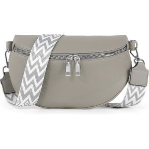 RFCBC-Sac banane femme Vegan Sac bandoulière femme Sacs Bandouliere Cuir Sacoche élégant Cadeau Avec de larges bretelles réglables Convient pour les voyages et l'utilisation quotidienne - Neuf