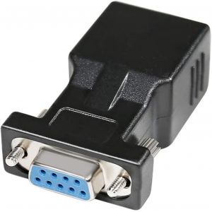 Adaptateur S&eacute;rie Db9 Vers Rj45 Rs232 Femelle Vers Rj45 Femelle Convertisseur Ethernet Compatible Avec Les Appareils Standard 9 Broches Rs232[Z3153] - Neuf
