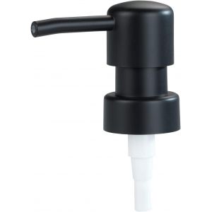 (Noir)Tête de pompage de rechange pour distributeur de savon noir rond, pompe à savon de rechange pour distributeur de savon, en matière synthétique, pour filetage de ø 28 mm - Neuf