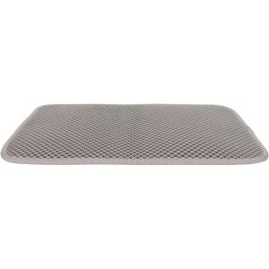 Tapis De Trappeur De Litière,Tapis De Litière Pour Chat En Matériau Eva Doux Pour Éviter Le Glissement Double Couche Pour Chaton (Gris) - Neuf