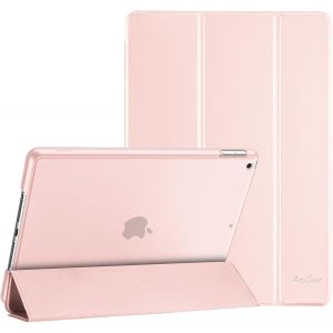 Coque Ipad 9ème Génération 2021/Ipad 8ème Génération 2020/Ipad 7ème Génération 2019,Coque Ipad 10.2"",Housse Étui De Protection,Veille/Réveil Automatique-Rose Clair - Neuf