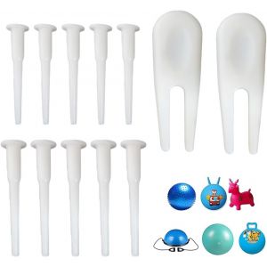 1 Kit De 10 Remplacement De Bouchon De Ballon D'exercice,Kit Adaptateur De Prise D'air Pour Ballon De Yoga,Fitness - Neuf