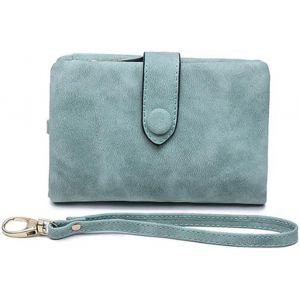 Portefeuille Porte-Cartes,Portefeuille Porte-Cartes De Cr&eacute;dit,Portefeuille De Poignet En Cuir For Hommes Et Femmes,Stockage D'Affaires,Pochette &Eacute;tanche,Porte-Cartes,Bleu (Color : Blu) - Neuf