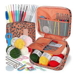 Kit De Crochet Pour Débutants Crochet Hook Set,58pcs Portable Crochet Set Crochets Ergonomiques Voyage Cr-Good - Neuf
