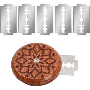 Chenquansarl-Outil De Coupe De Pain, Couteau De Boulanger &Agrave; Pain Avec Lame De Rasoir, Couteau &Agrave; P&acirc;te En Bois, Couteau &Agrave; Baguette 1 Jeu De Couteaux Et 5 Lames, Coupe-Lame &Agrave; Pain, Couteau &Agrave; P&acirc;te Coup&eacute; - Neuf