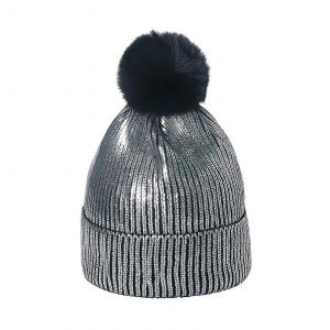 Bonnet Chaud En Tricot Torsad&eacute; &Eacute;pais Pour Femmes Hommes Avec Chapeau De Pompon En Fausse Fourrure - Neuf